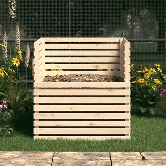 Compostbak 100x100x102 cm massief grenenhout 3