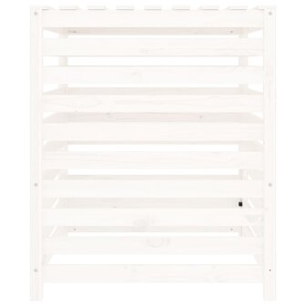 Compostbak 82,5x82,5x99,5 cm massief grenenhout wit 7