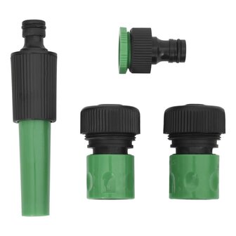 Tuinslang met koppelingsset 0,75&amp;apos;&amp;apos; 30 m PVC groen 5