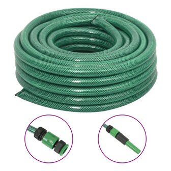 Tuinslang met koppelingsset 0,75&amp;apos;&amp;apos; 50 m PVC groen 1