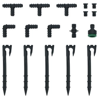 Druppelslang 0,6&amp;apos;&amp;apos; 10 m rubber zwart 7