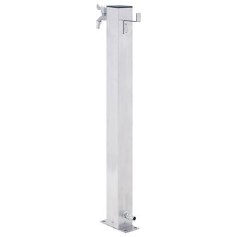 Waterzuil vierkant 40 cm roestvrij staal 4