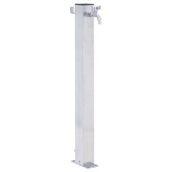Waterzuil vierkant 80 cm roestvrij staal 1