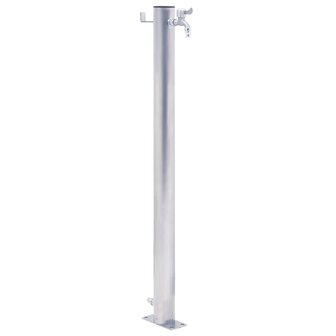 Waterzuil rond 40 cm roestvrij staal 1