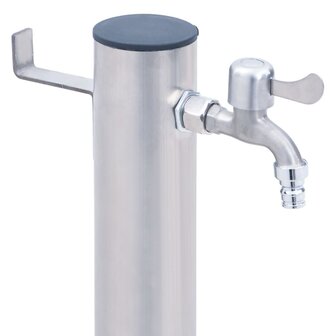 Waterzuil rond 40 cm roestvrij staal 5