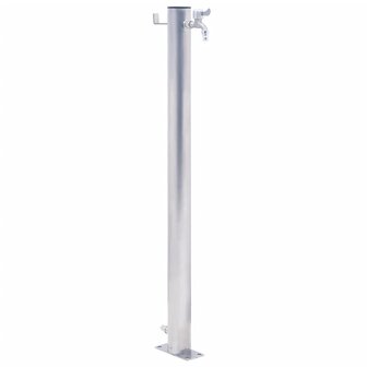 Waterzuil rond 80 cm roestvrij staal 1