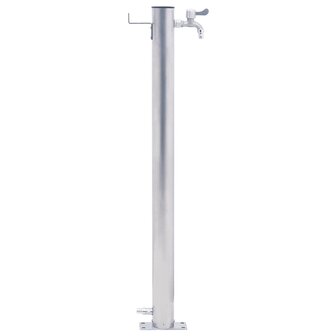 Waterzuil rond 80 cm roestvrij staal 3