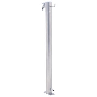 Waterzuil rond 80 cm roestvrij staal 4