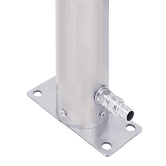 Waterzuil rond 80 cm roestvrij staal 6