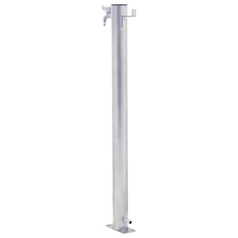 Waterzuil 100 cm roestvrij staal rond 4