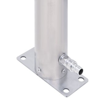 Waterzuil 100 cm roestvrij staal rond 6