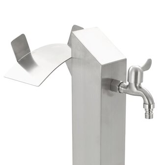 Tuinwaterkolom vierkant 95 cm roestvrij staal 6