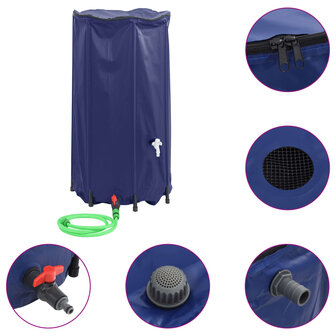 Watertank met kraan opvouwbaar 250 L PVC 2