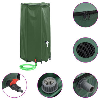 Watertank met kraan opvouwbaar 100 L PVC 2