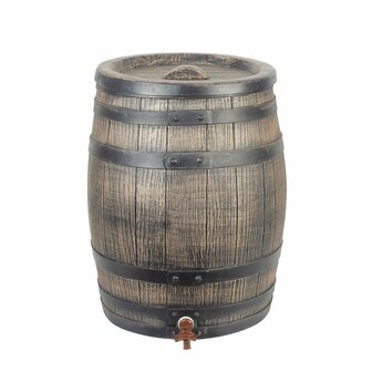 Nature Regenton met hout-look 50 L 38x49,5 cm bruin   1