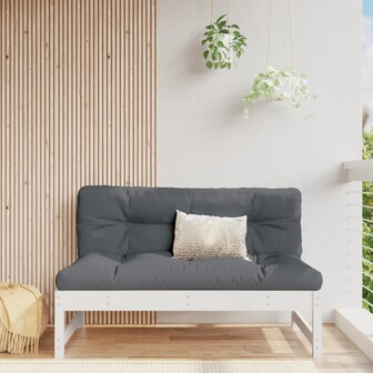 Middenbank 120x80 cm massief grenenhout wit 1