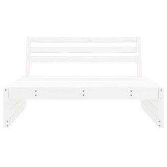 Tuinmiddenbank 120x80 cm massief grenenhout wit 3