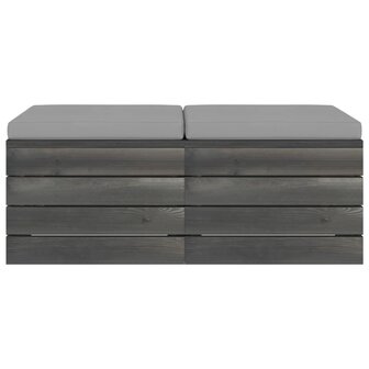 Tuinhockers 2 st met kussens pallet massief grenenhout 3
