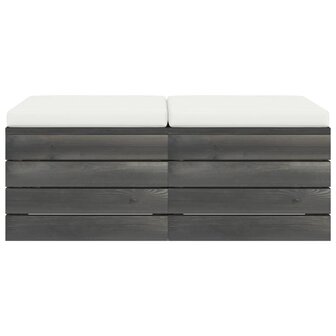 Tuinhockers 2 st met kussens pallet massief grenenhout 3