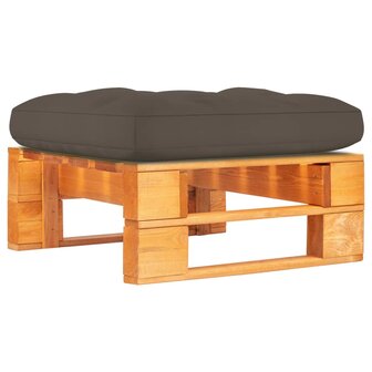 Tuinhocker pallet honingbruin ge&iuml;mpregneerd grenenhout 1