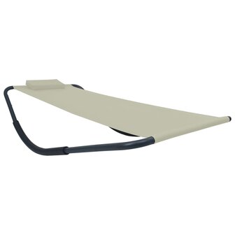 Tuinbed 200x90 cm staal cr&egrave;me 1