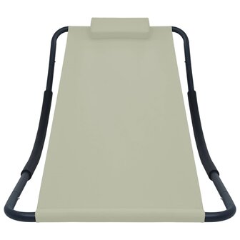 Tuinbed 200x90 cm staal cr&egrave;me 2