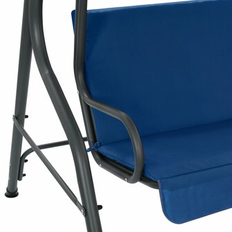 Schommelbank 170x110x153 cm stof donkerblauw 5