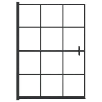 Douchewand 100x140 cm ESG zwart 3