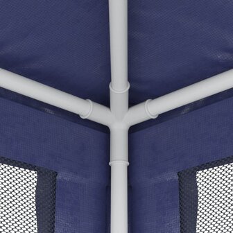 Partytent met 4 mesh zijwanden 2x2 m HDPE blauw 6