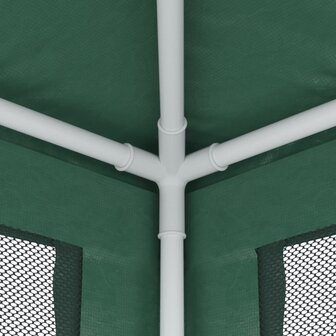 Partytent met 4 mesh zijwanden 2x2 m HDPE groen 6