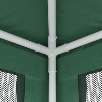 Partytent met 4 mesh zijwanden 2,5x2,5 m HDPE groen 6