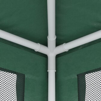 Partytent met 4 mesh zijwanden 3x3 m HDPE groen 6