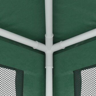 Partytent met 4 mesh zijwanden 3x4 m HDPE groen 6