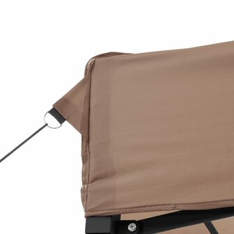 Partytent inklapbaar pop-up 200x200x306 cm bruin 7