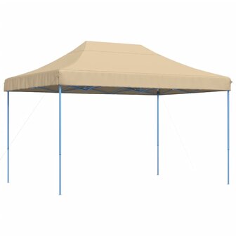Partytent inklapbaar pop-up 410x279x315 cm beige 2