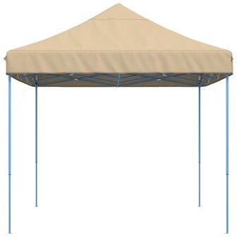 Partytent inklapbaar pop-up 410x279x315 cm beige 4