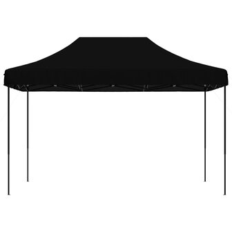 Partytent inklapbaar pop-up 410x279x315 cm zwart 3