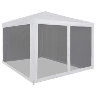Partytent met 4 mesh zijwanden 3x3 m 1