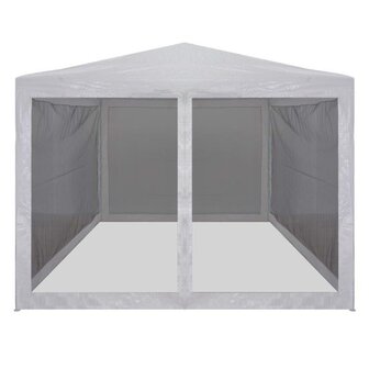 Partytent met 4 mesh zijwanden 3x3 m 2