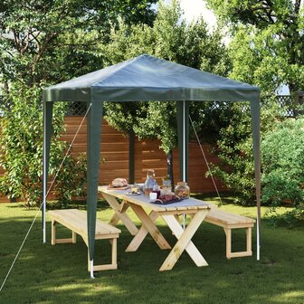 Partytent professioneel 2x2 m groen 1