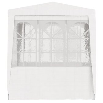Partytent met zijwanden professioneel 90 g/m&sup2; 2x2 m wit 3