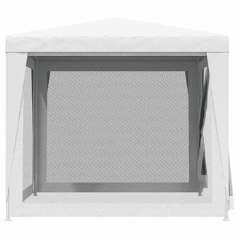 Partytent met 4 mesh zijwanden 2,5x2,5 m wit 5