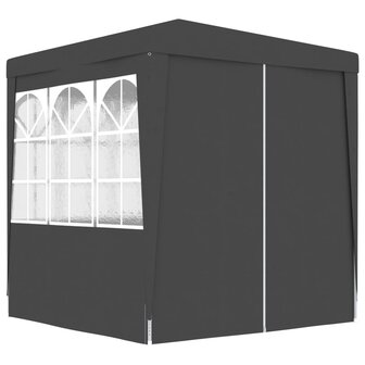 Partytent met wanden professioneel 90 g/m&sup2; 2,5x2,5 m antraciet 4