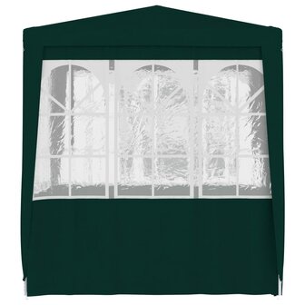Partytent met zijwanden professioneel 90 g/m&sup2; 2,5x2,5 m groen 3