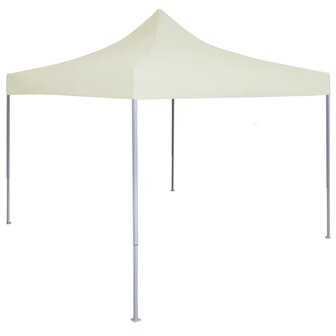 Partytent professioneel inklapbaar 2x2 m staal cr&egrave;me 1