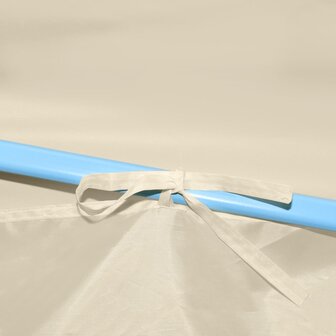 Partytent met 4 zijwanden inklapbaar 2x2 m staal cr&egrave;me 4