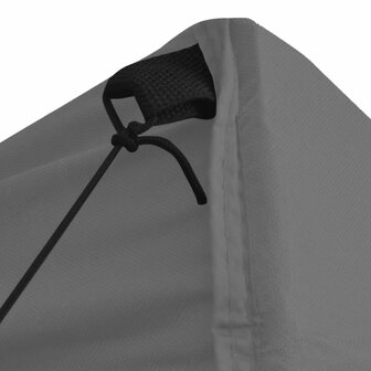 Partytent met 4 zijwanden inklapbaar 2x2 m staal antraciet 5