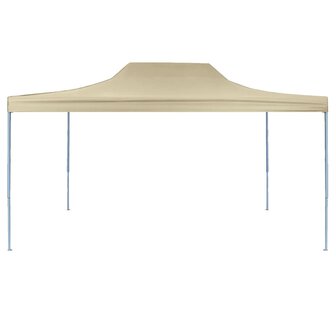 Partytent inklapbaar 3x4 m staal cr&egrave;me 2