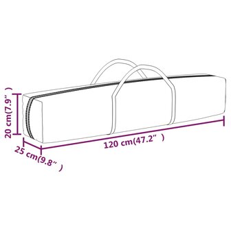 Partytent inklapbaar 2x2 m antracietkleurig 9