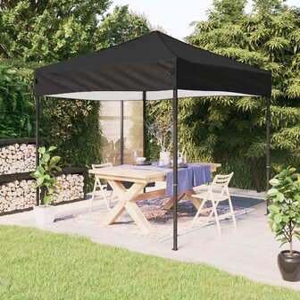 Partytent inklapbaar 2x2 m zwart 1